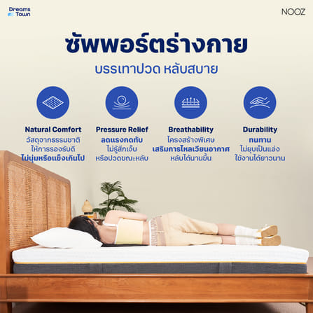 ที่นอนยางพารา 5ฟุต หนา 6 นิ้ว NOOZ SUNNY BASICS EVO_3